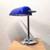Blue banker's lamp
