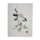 Mokuchu URUSHIBARA: Japanese print, The White Herons, Woodblock print