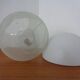 Two-Piece Opal Glass Table Ball Lamp, Italy, 1960s