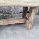 Brutalist solid oak coffee table