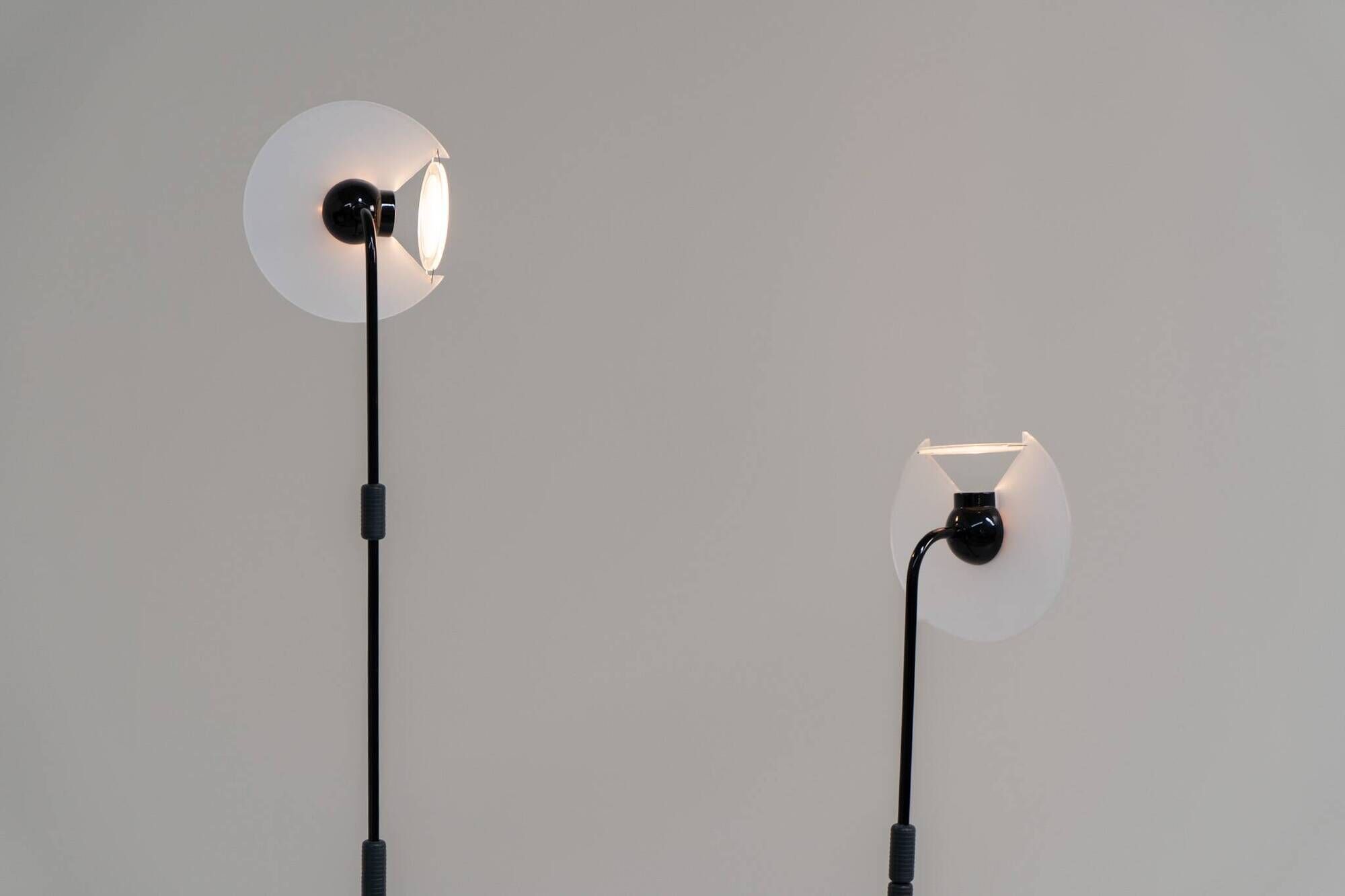 Pair of “Club 1095” floor lamps by Giuseppe Ramella for Arteluce