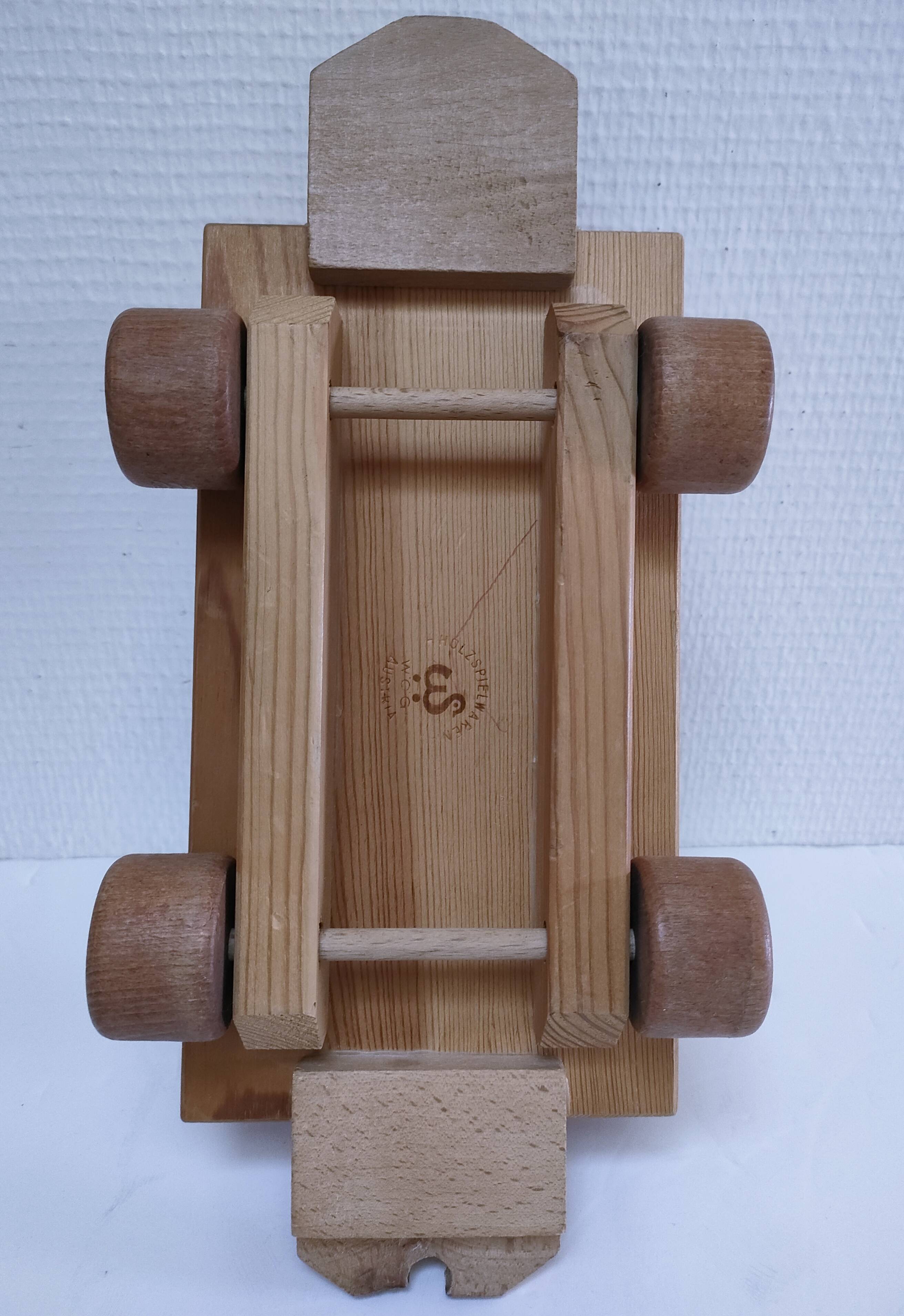 Large wooden train stamped Wog Austria