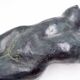 Nude sculpture in bronze-colored terracotta - Signed and dated