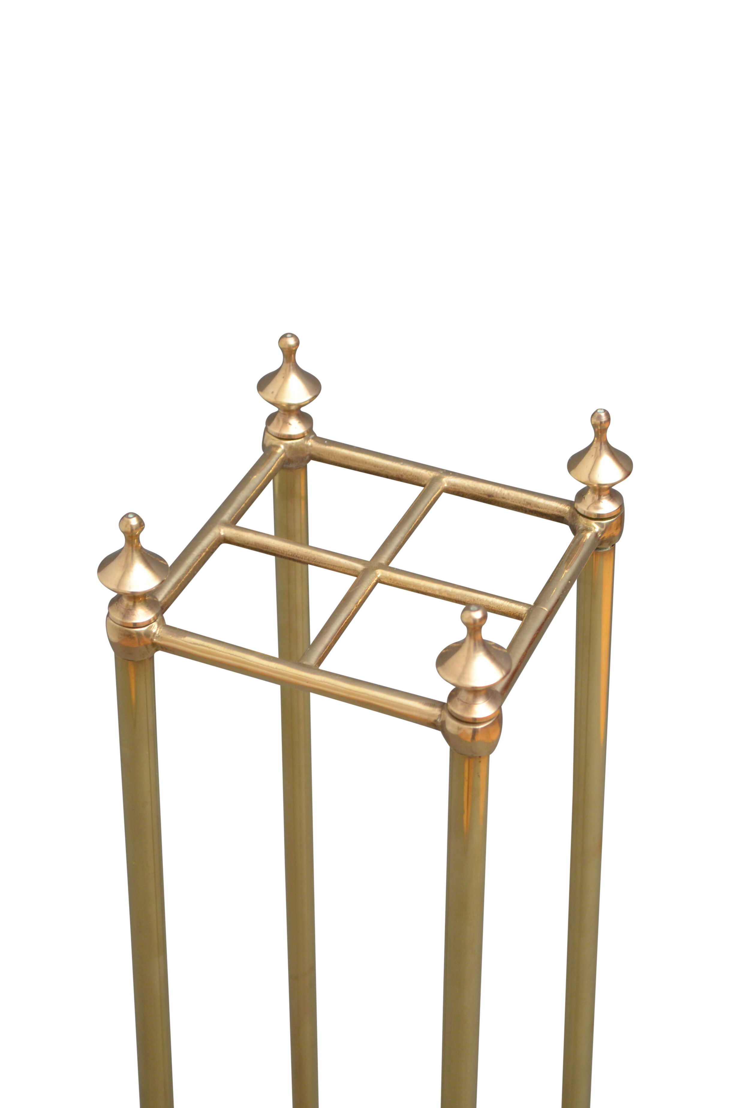 Tall victorian brass umbrella stand