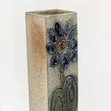 Vintage vase in sandstone, signed