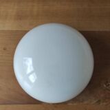 white opaline demi-globe 10 cm high