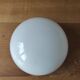 white opaline demi-globe 10 cm high