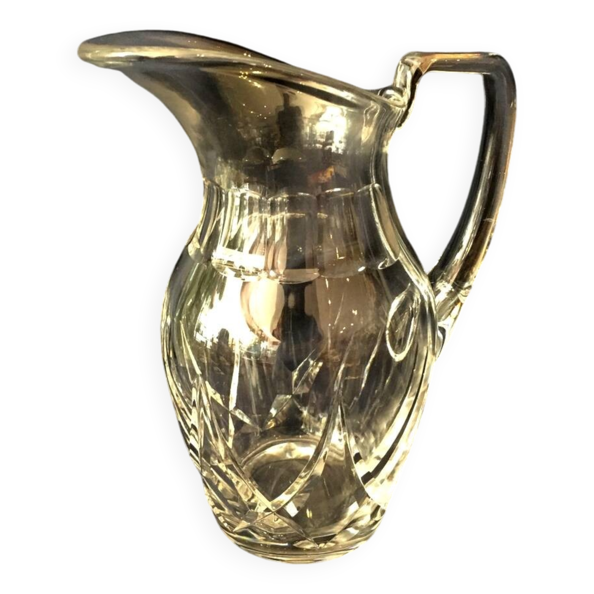 Superb water or fruit juice jug in st-louis crystal tableware
