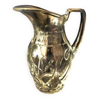 Superb water or fruit juice jug in st-louis crystal tableware