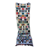 Tapis Marocain Boucherouite coloré - 81 x 284 cm