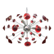 Coni chandelier in Murano glass