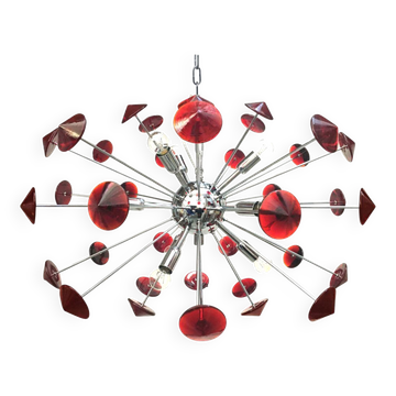Lustre Coni en verre de Murano