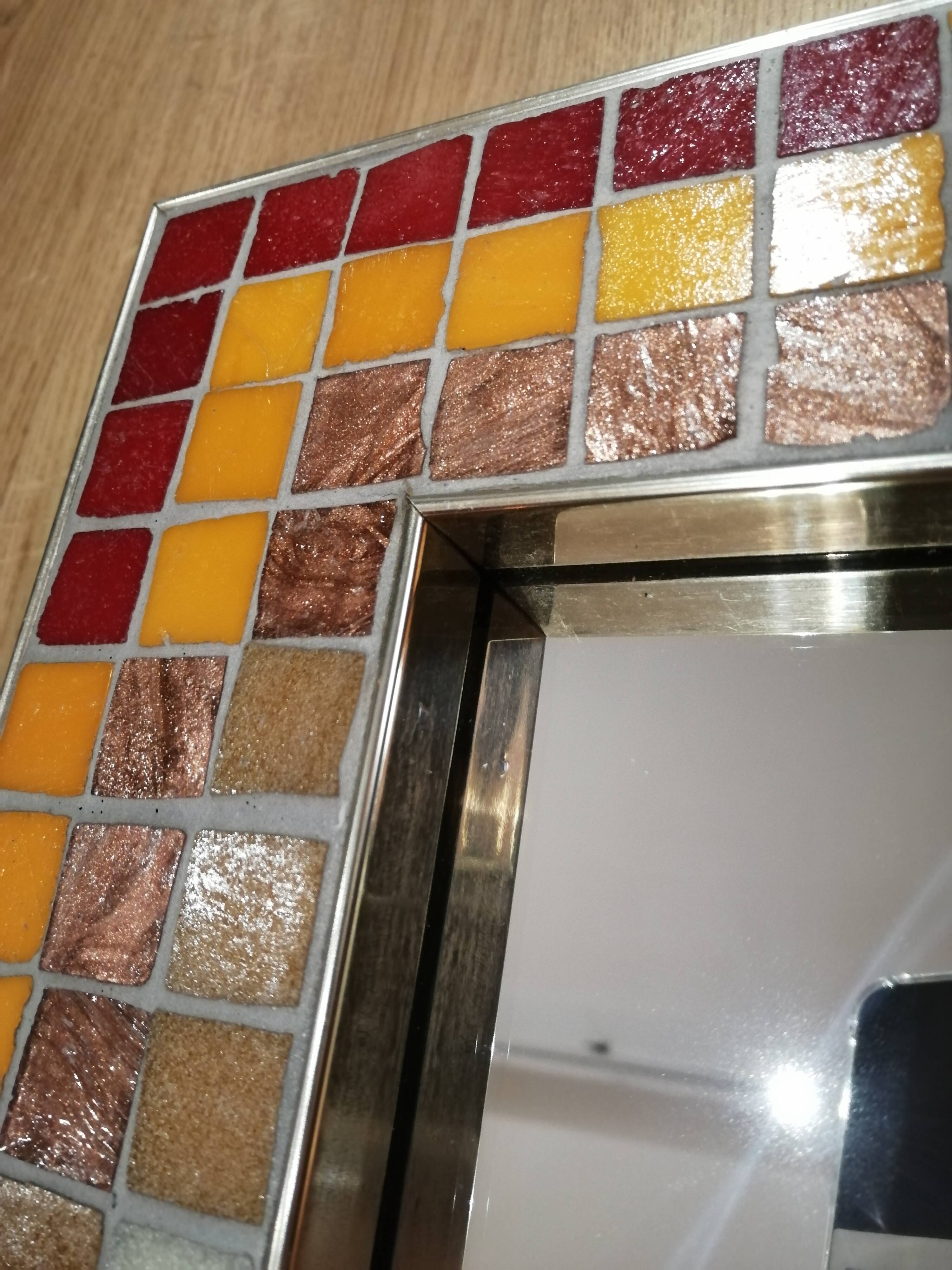 Vintage ceramic mirror