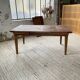 Table de ferme XIXème chêne 270cm avec allonges