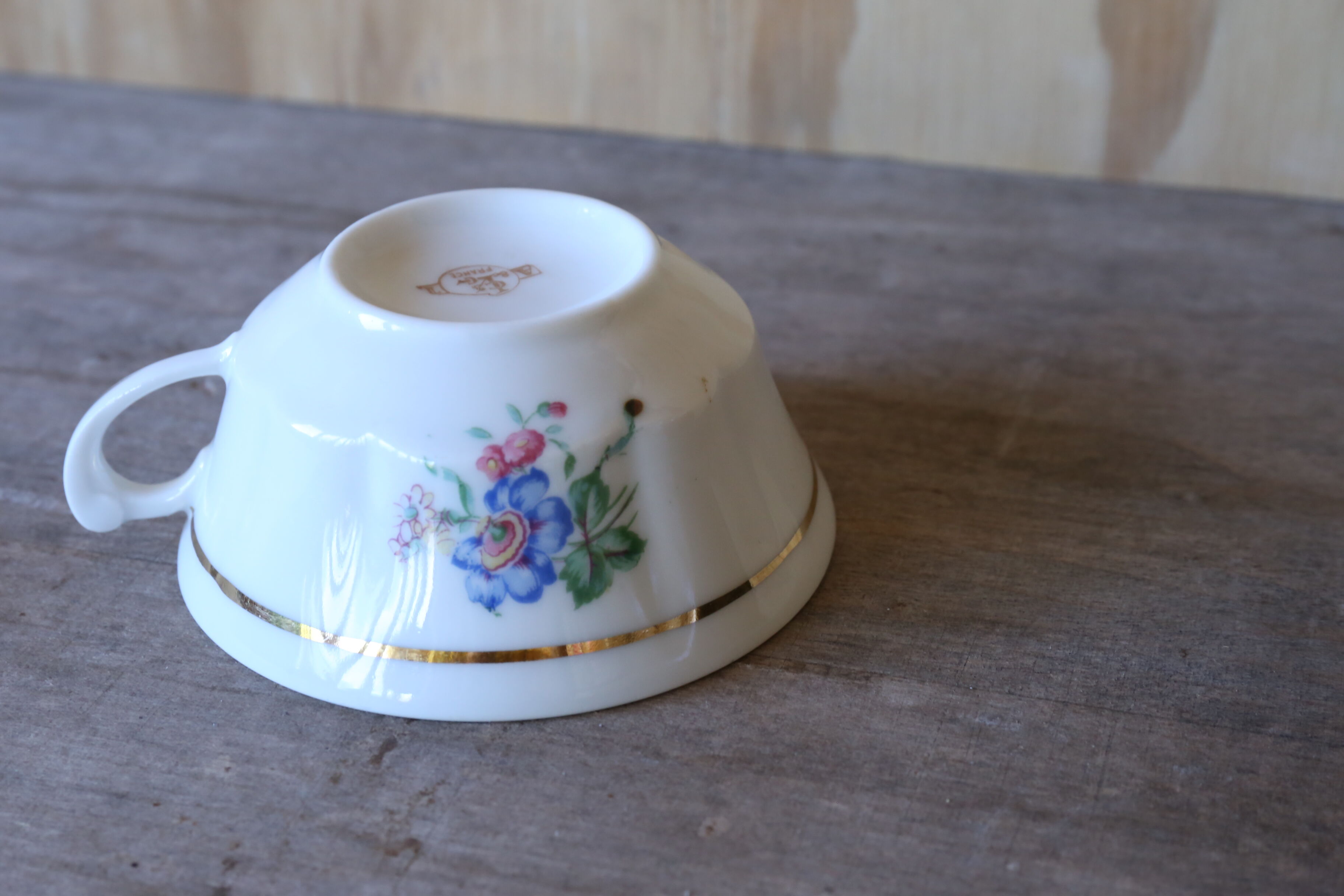 8 cups and their porcelain saucers