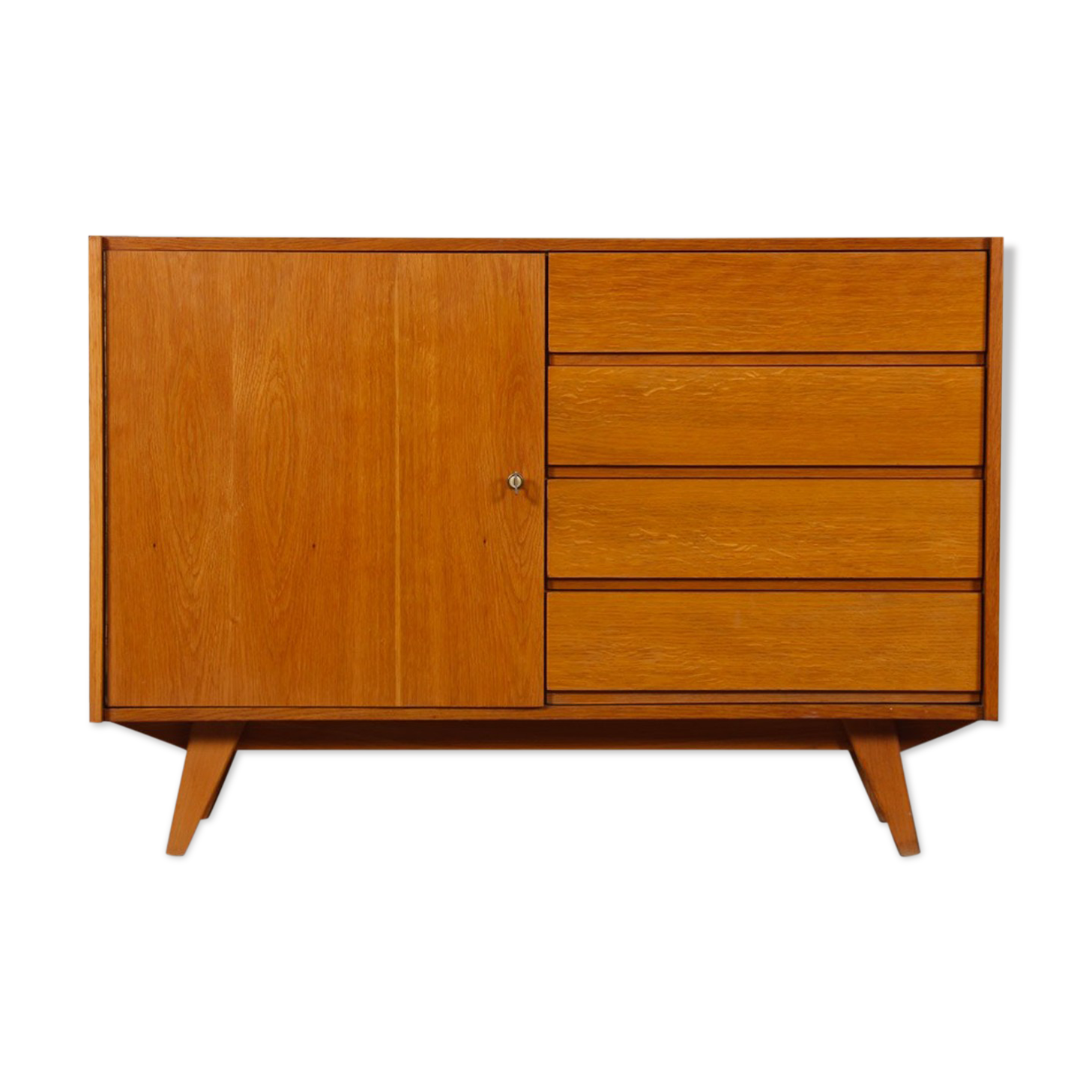 Vintage oak storage by Jiri Jiroutek, 1960