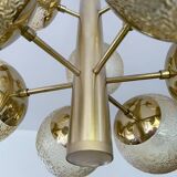 Large Vintage Bubble Glass Pendant Light