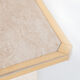 Vintage travertine coffee table edited by Fedam. Belgium, 80s