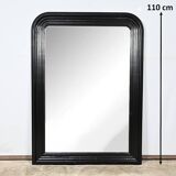 Large Blackened Wooden Mirror, Louis-Philippe style – Mid-19th century