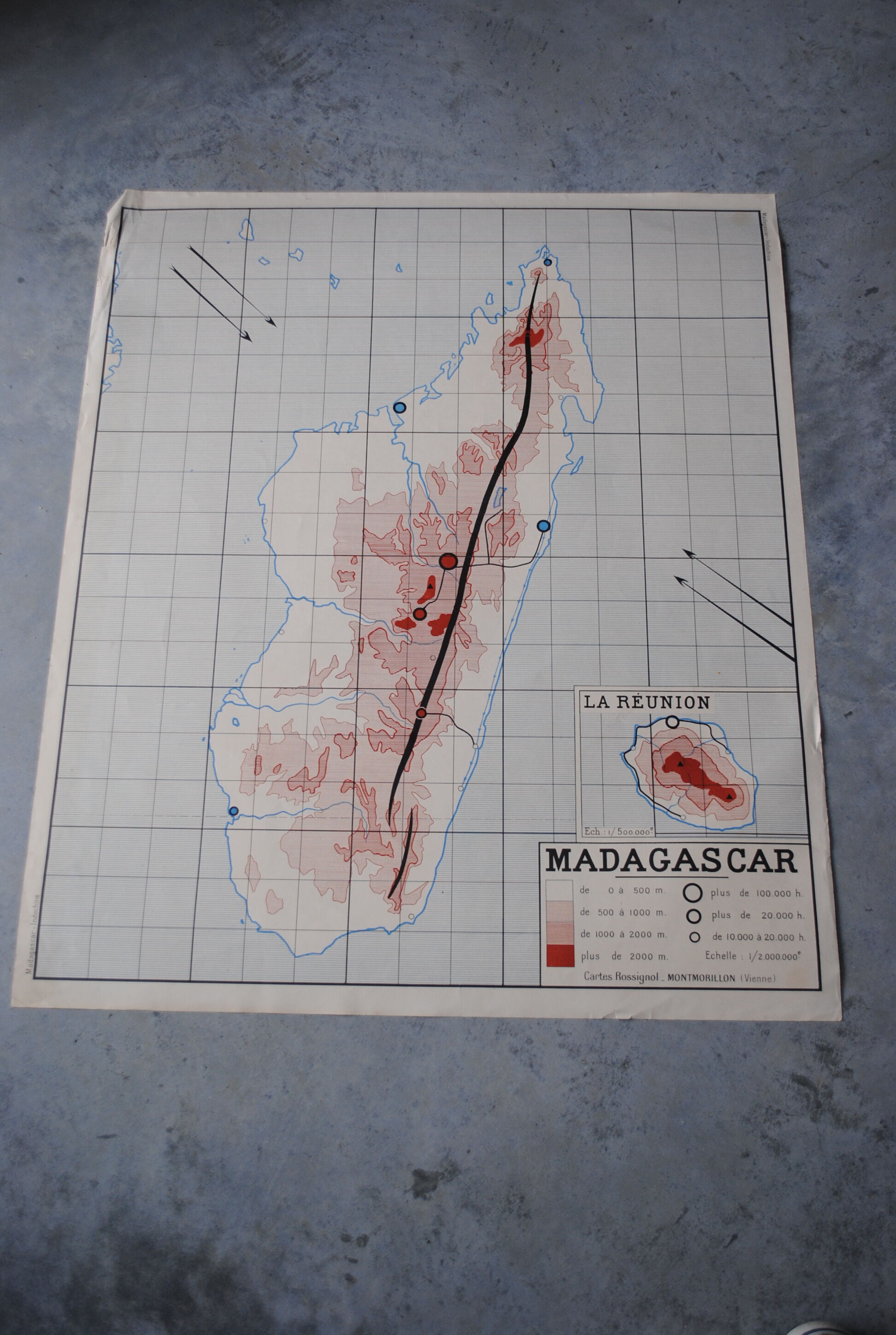 School Nightingale of Indochina and Madagascar map