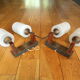 Pair of wall lamps Neuhaus Leuchten 2 burners 1960
