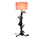 Vine wood floor lamp