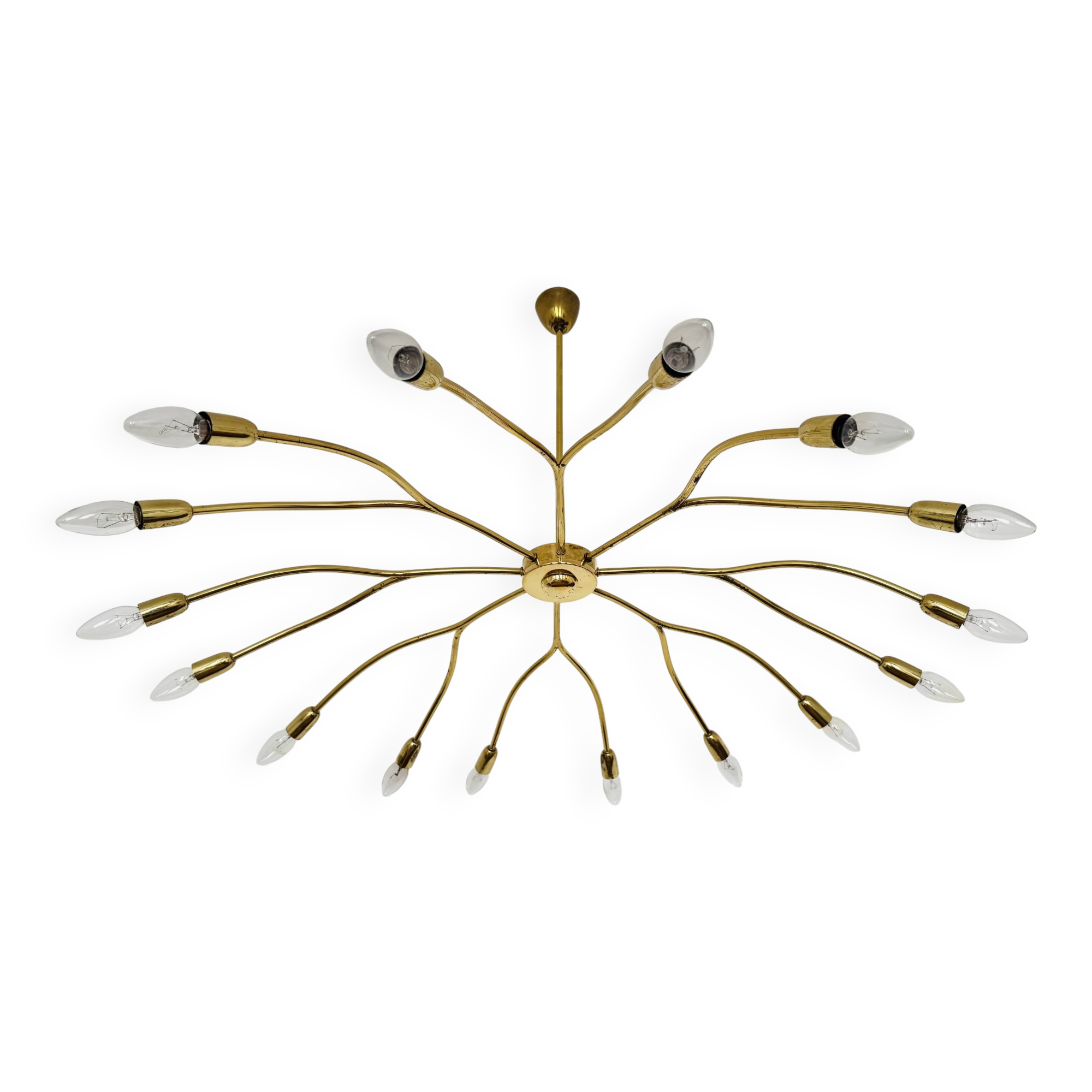 XXL Austrian Brass Chandelier by Kalmar