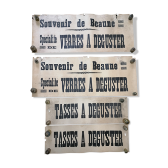 Lot de 4 affiches vinicole vintage