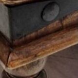 Table basse ethnique indienne en bois massif