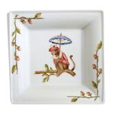 Porcelain monkey ashtray