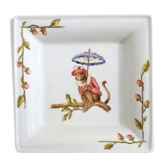 Porcelain monkey ashtray
