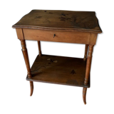 Workers' table Art Nouveau marquetry