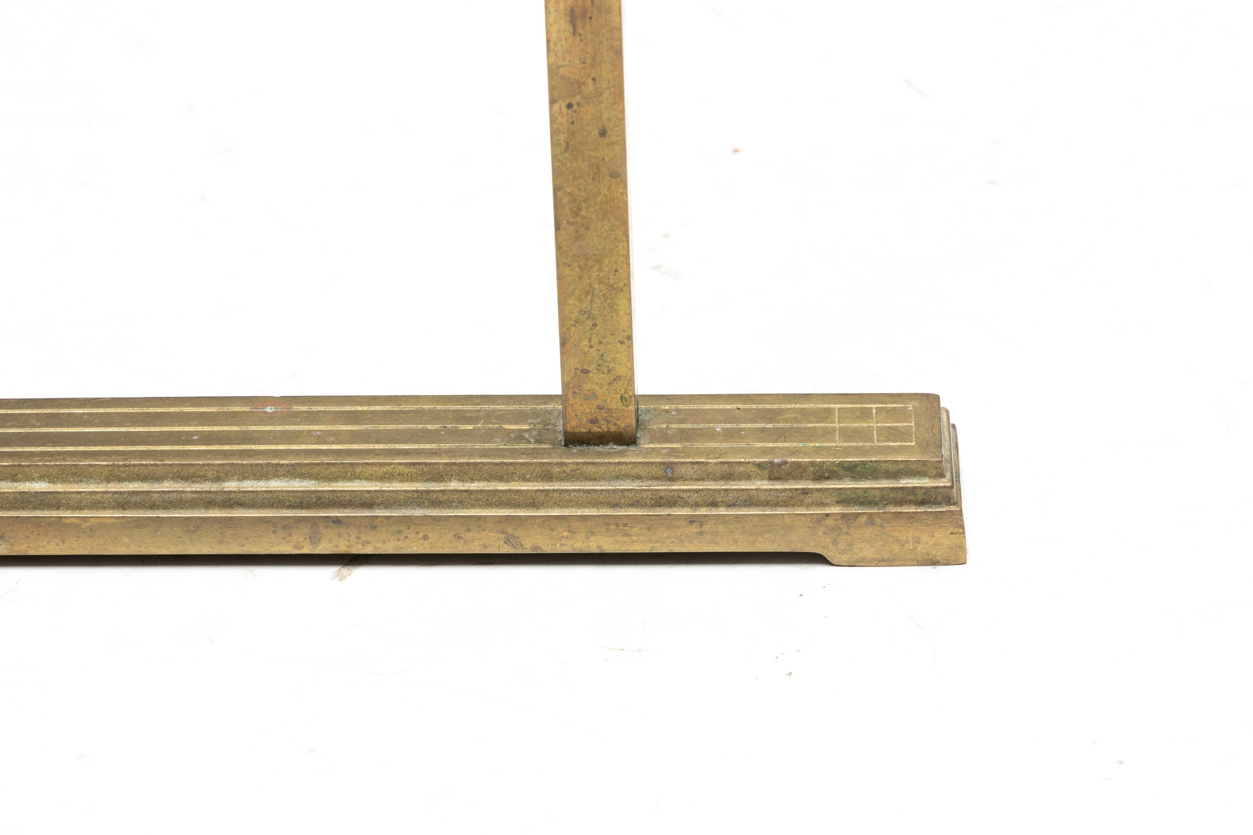 Side Table by Peter Ghyczy in Brass and Glass, Netherlands, 1970s