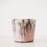 Purple ceramic pot cover