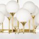 Stunning Sputnik chandelier by Kaiser, Germany, 1970s.