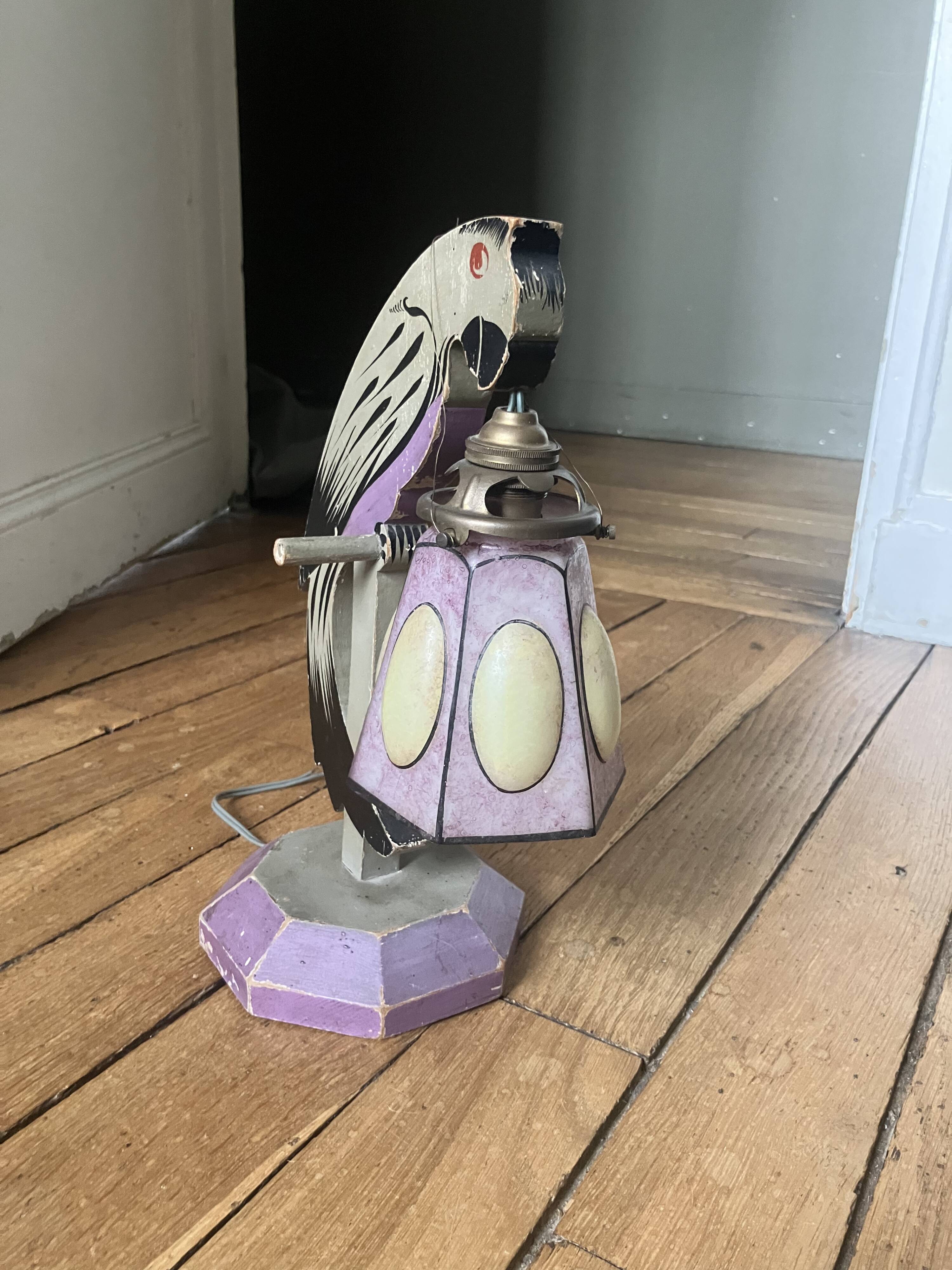 Lampe perroquet vintage