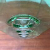 Brutalist glass block vase from the mid-century space age, 1960s