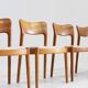 Chaises de salle à manger danoises vintage par Niels Koefoed pour Koefoeds Hornslet, 1960,