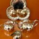 WMF tea set, silver-plated metal, 4 pieces
