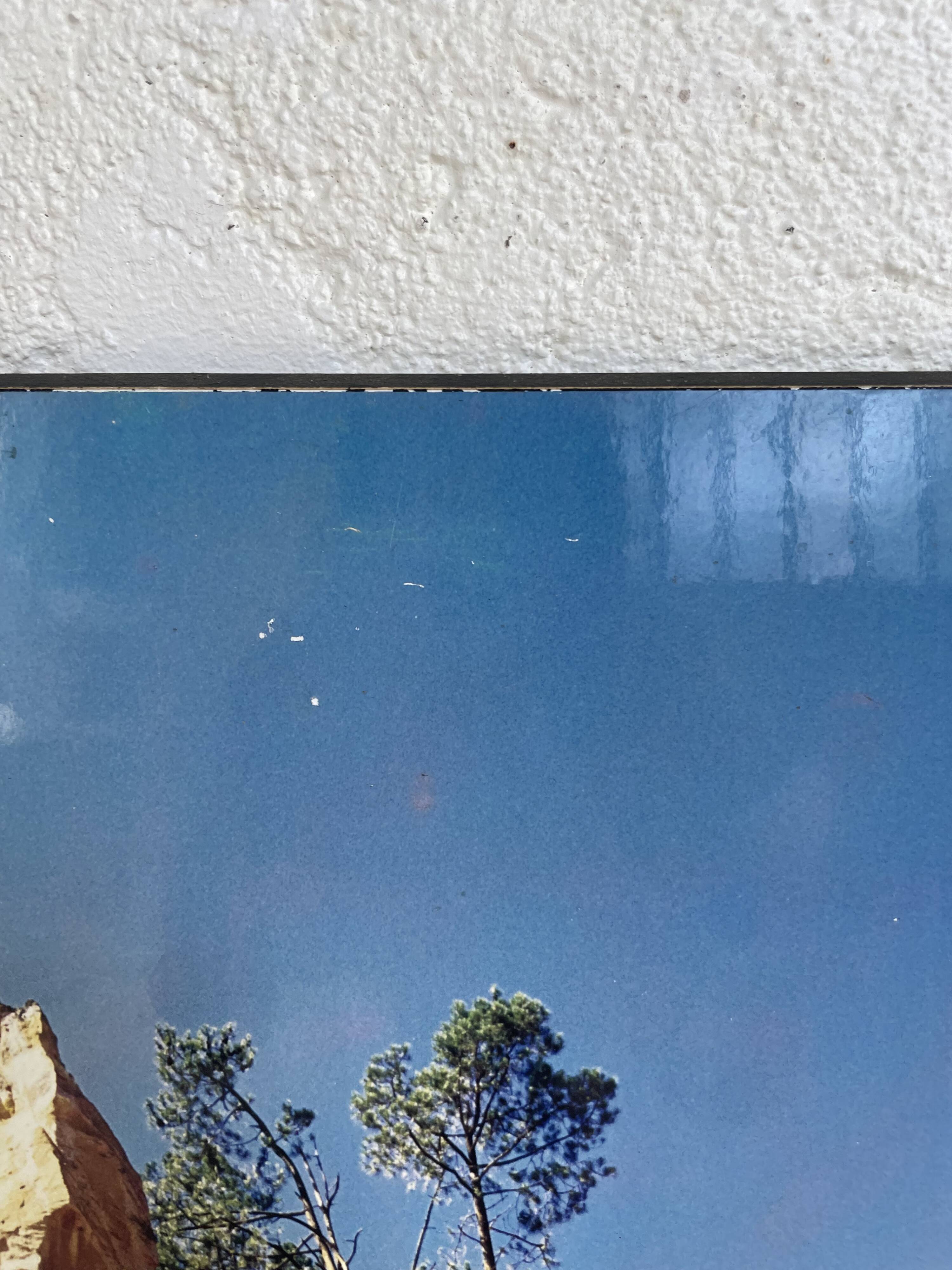 Old “desert” photo on wood
