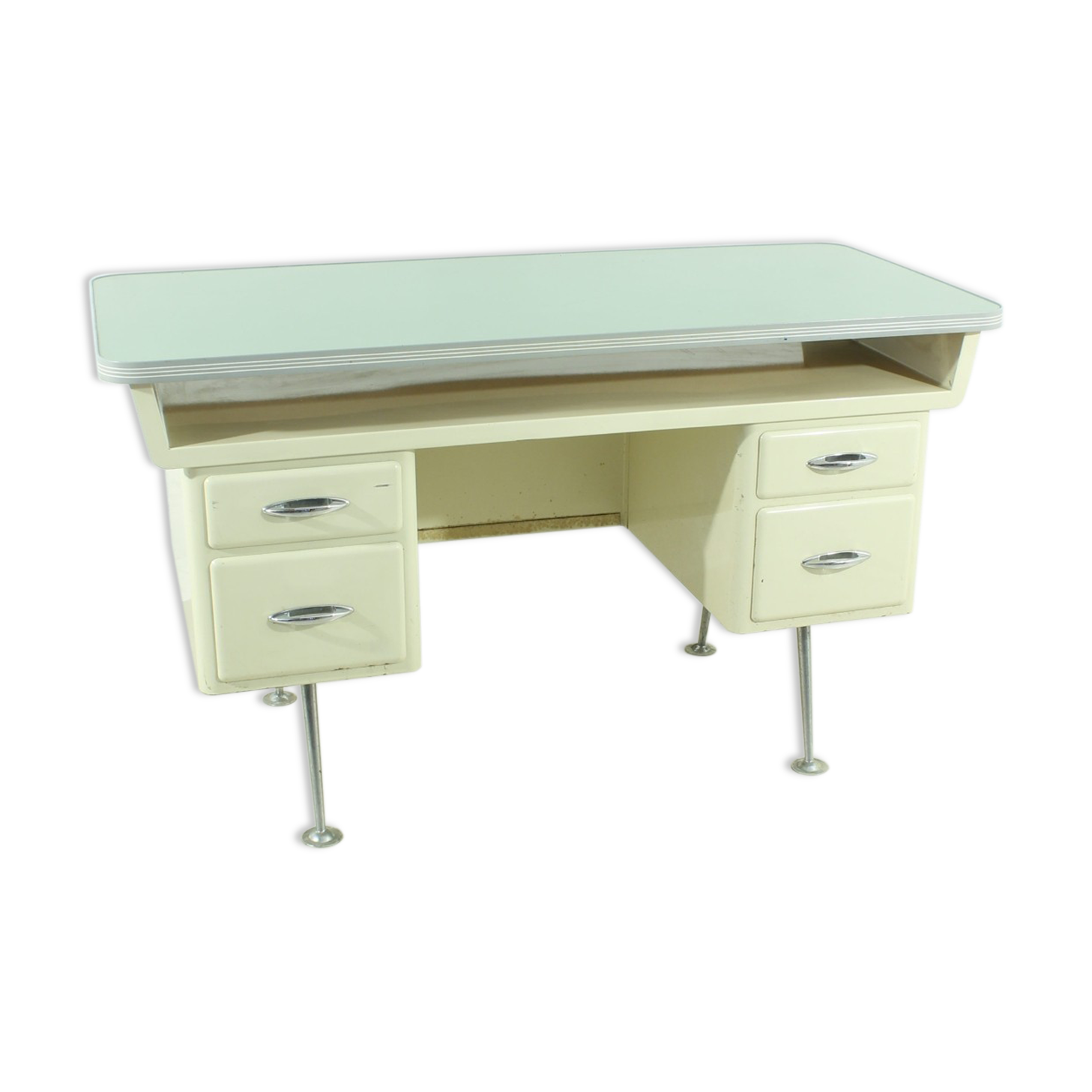 Bureau en métal du milieu du siècle des années 50