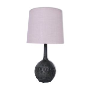 lampe en céramique à boule verte, années 1950
