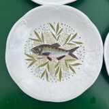 Gien - set of 5 fish plates