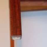 Rosewood coffee table with blue ceramic tiles, Denmark 1960s