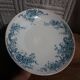 Plat sur pied 1900 Terre de fer service Anémone