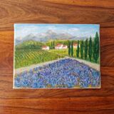 Oil painting, Provençal landscape