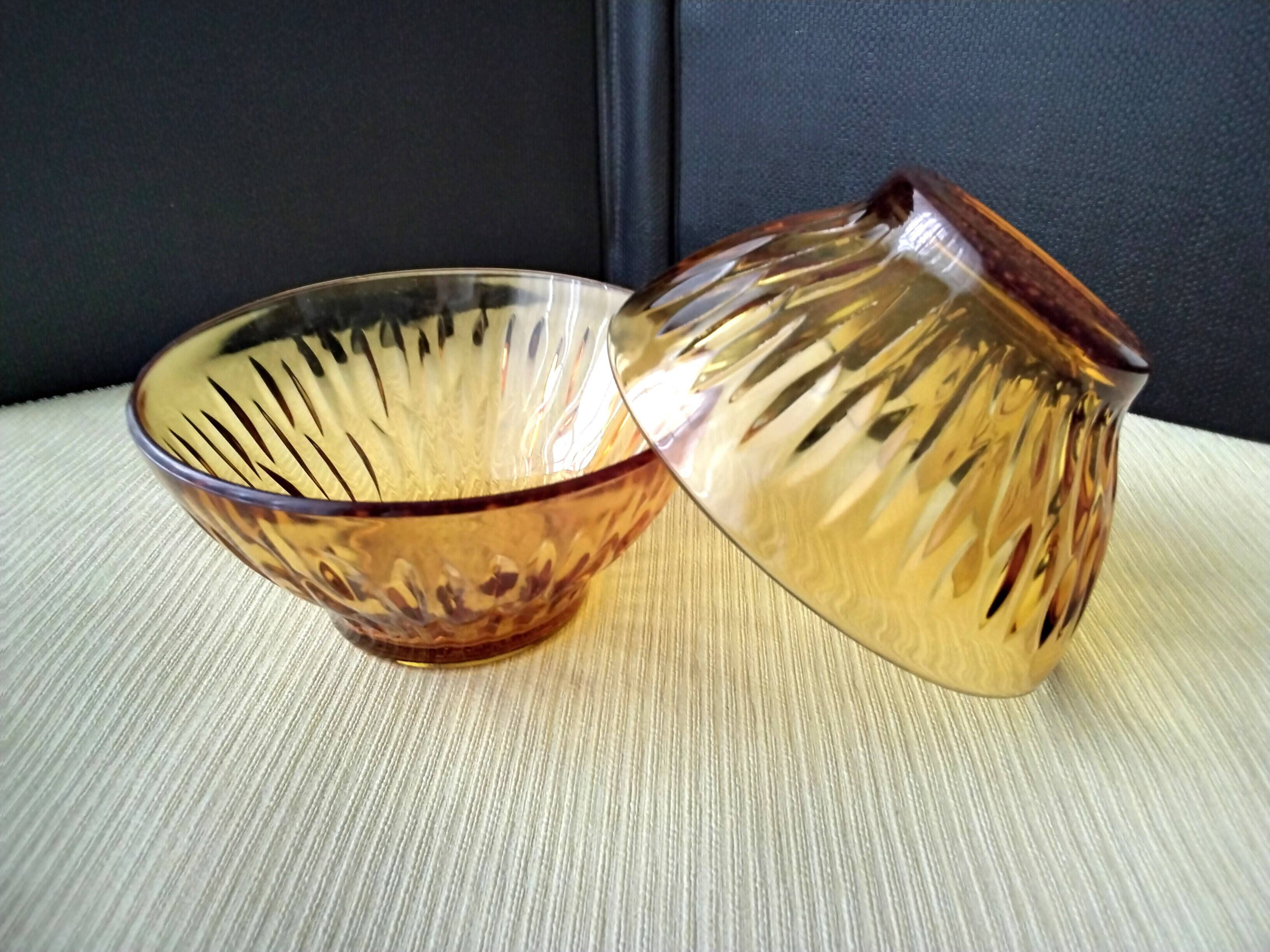 2 Véréco tempered glass bowls