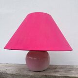Pink ceramic lamp