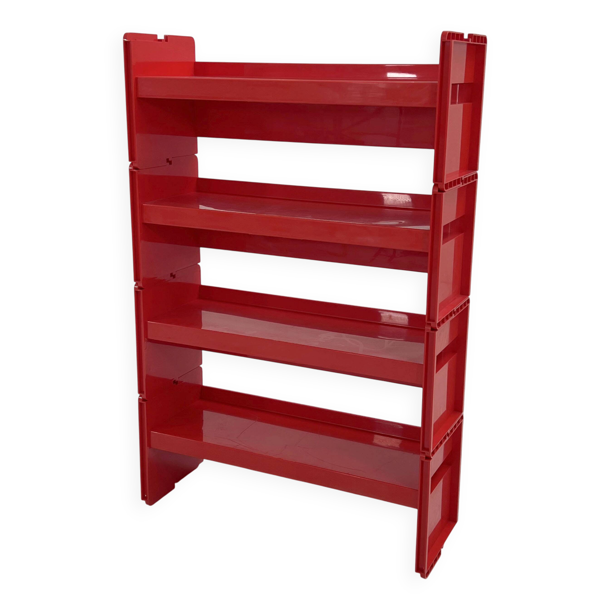 Etagère modulable Jeep rouge par De Pas, D'Urbino & Lomazzi pour BBB 1970