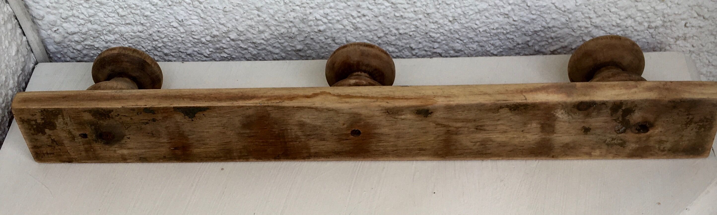 Wooden wall hook